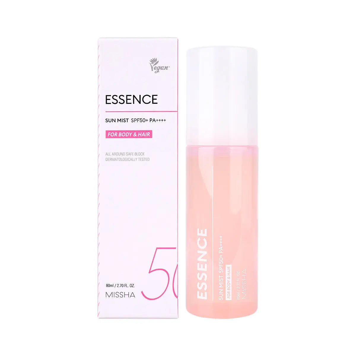 2-Missha Essence Sun Mist For Body & Hair SPf50+ Pa++++ 80ml +1