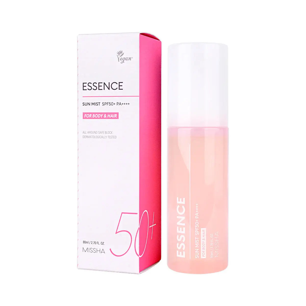 3-Missha Essence Sun Mist For Body & Hair SPf50+ Pa++++ 80ml +2