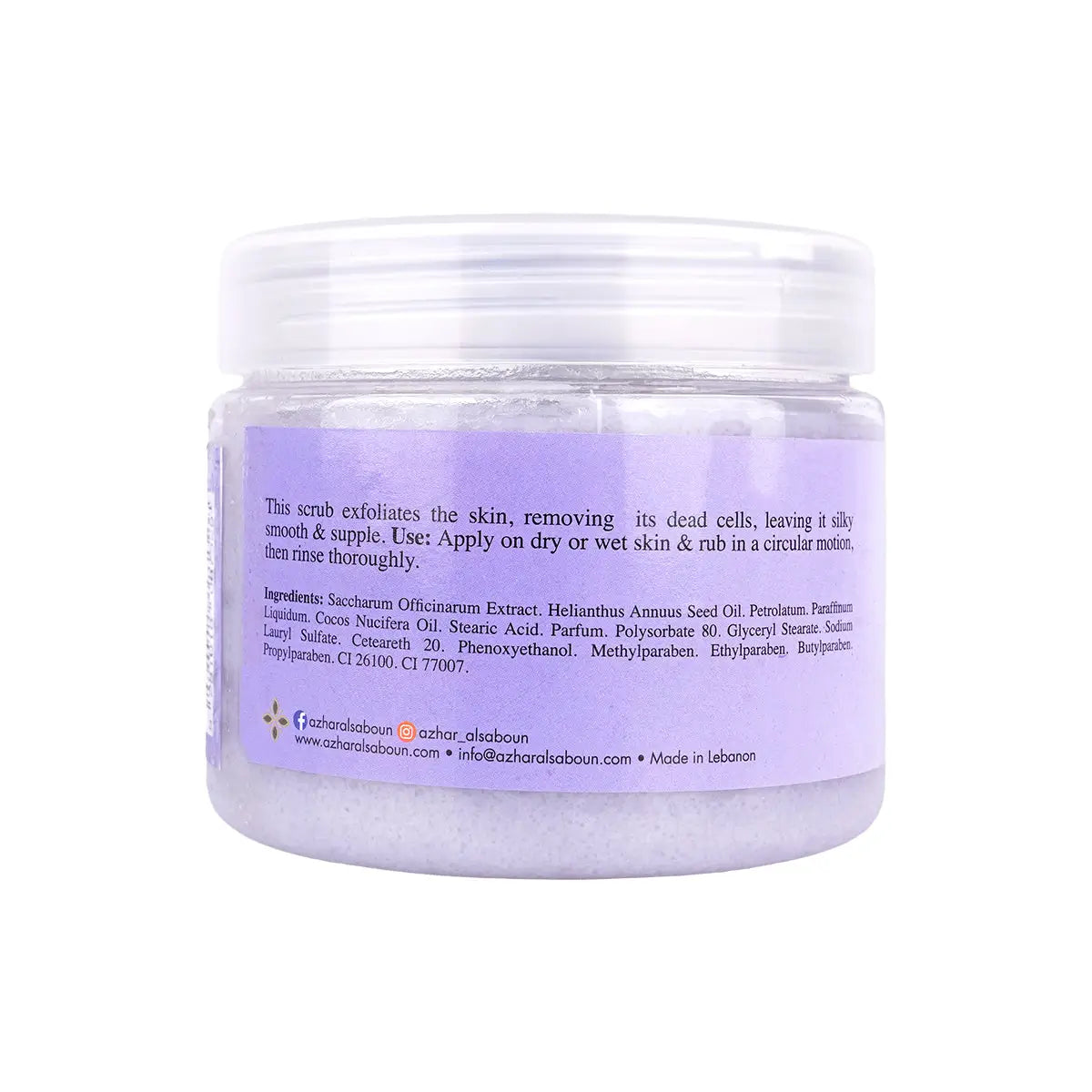 2-Azhar Alsaboun Lavender Flowers Body Scrub 500g +1