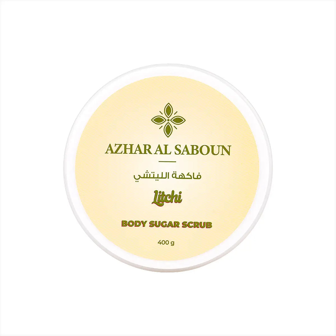 60684-Azhar Alsaboun Litchi Body Sugar Scrub 400g +3