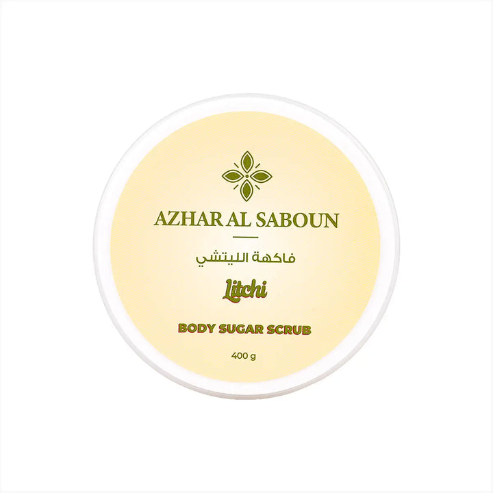 60684-Azhar Alsaboun Litchi Body Sugar Scrub 400g +3