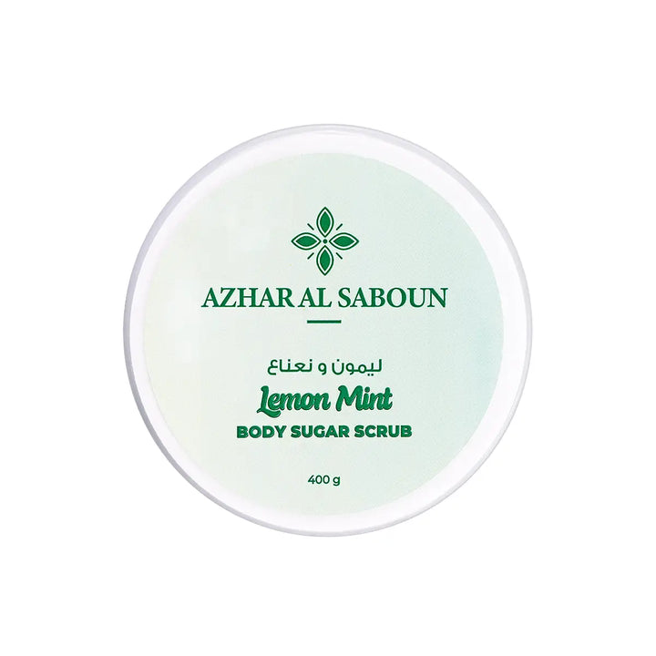 60686-Azhar Alsaboun Lemon Mint Body Sugar Scrub 400g +1