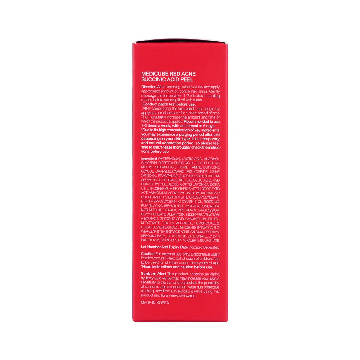 7-Medicube Red Acne Succinic Acid Peel 40g +6