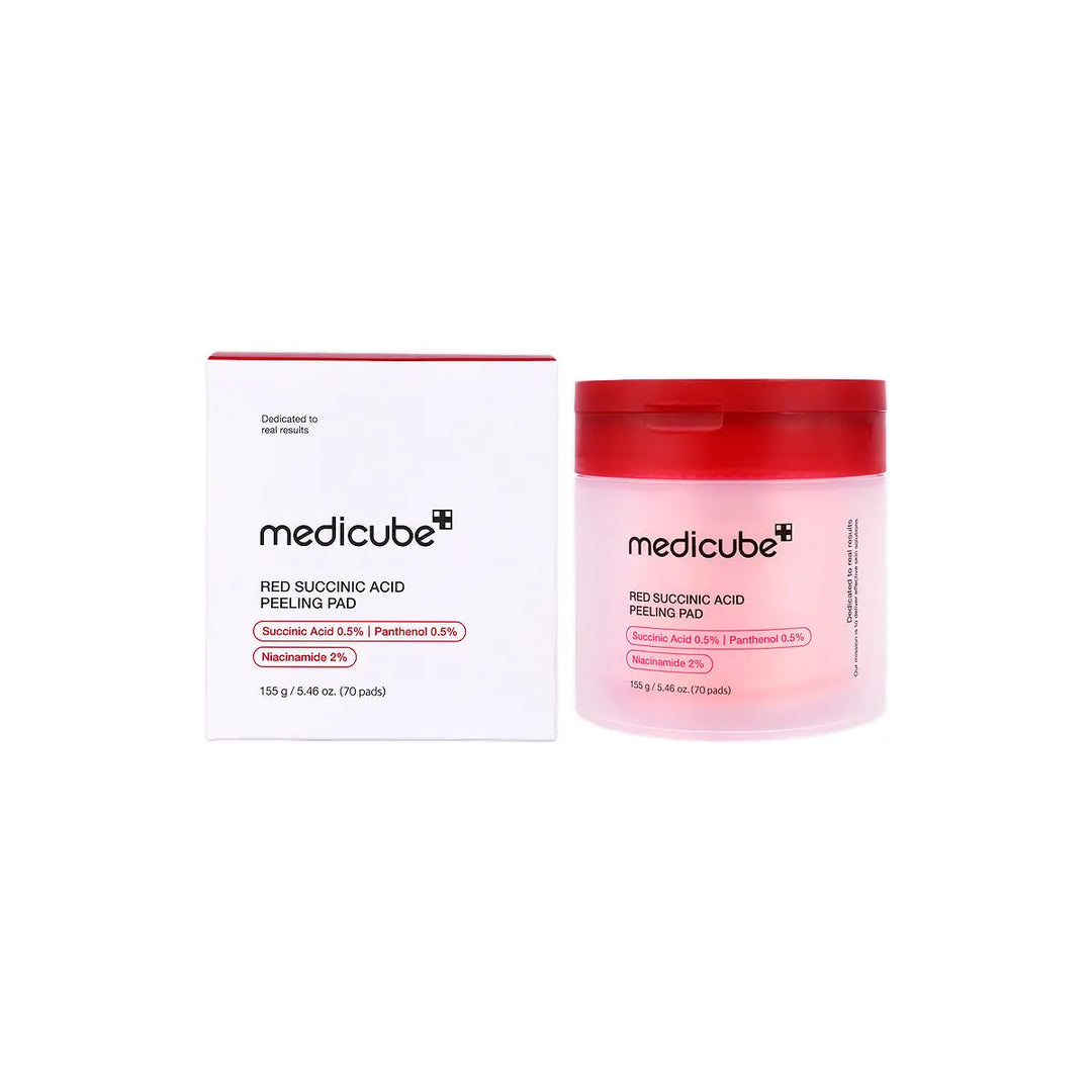 60709-Medicube Red Succinic Acid Peeling Pads 70 Pads +1