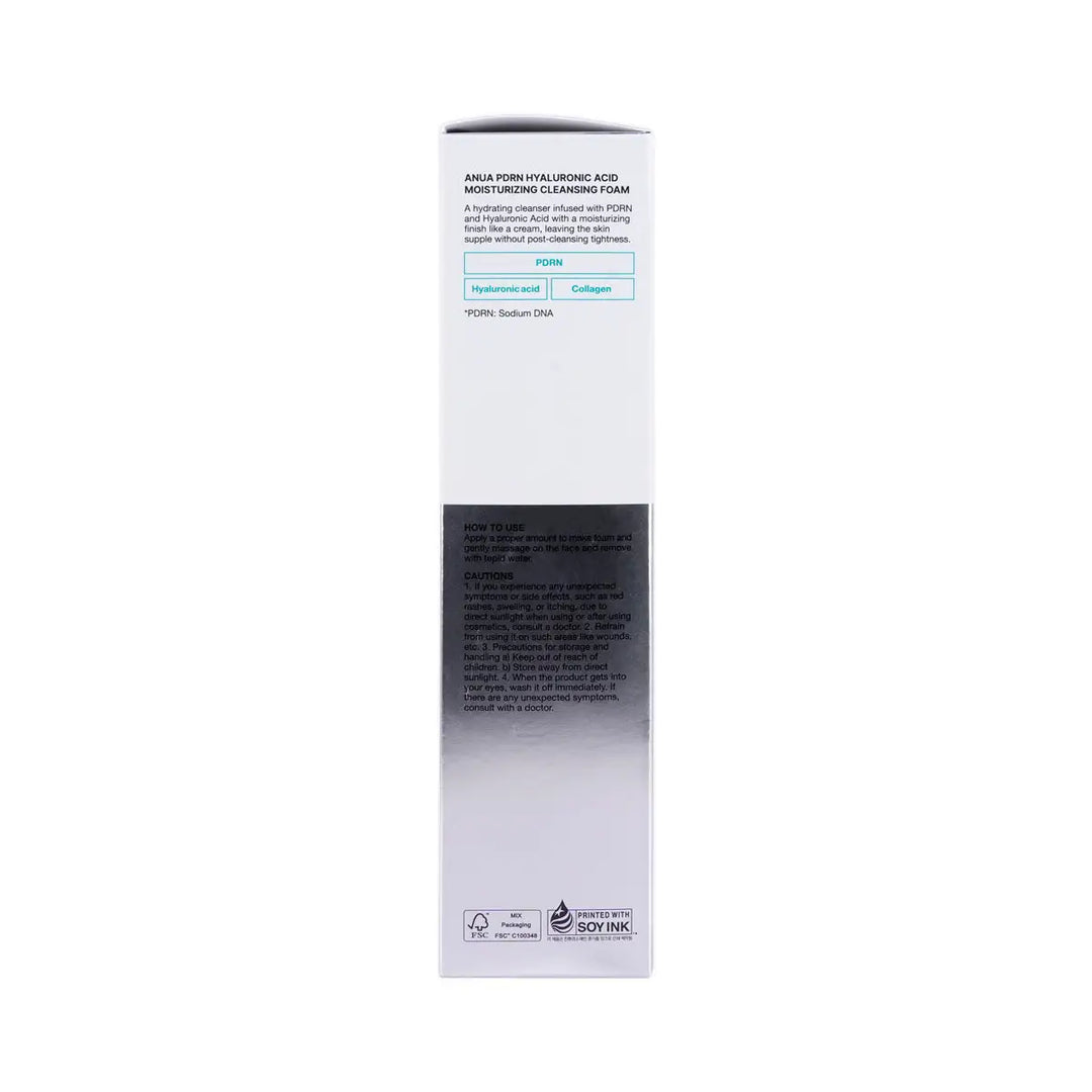 60710-Anua PDRN Hyaluronic Acid Moisturizing Cleansing Foam 150mL +5