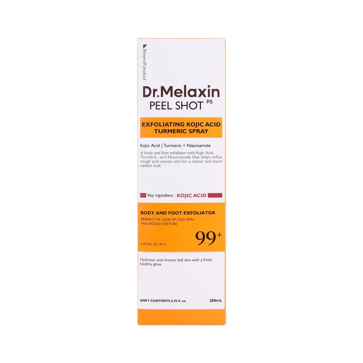 60714-Dr.Melaxin Peel Shot Exfoliating Kojic Turmeric Spray 200mL +3