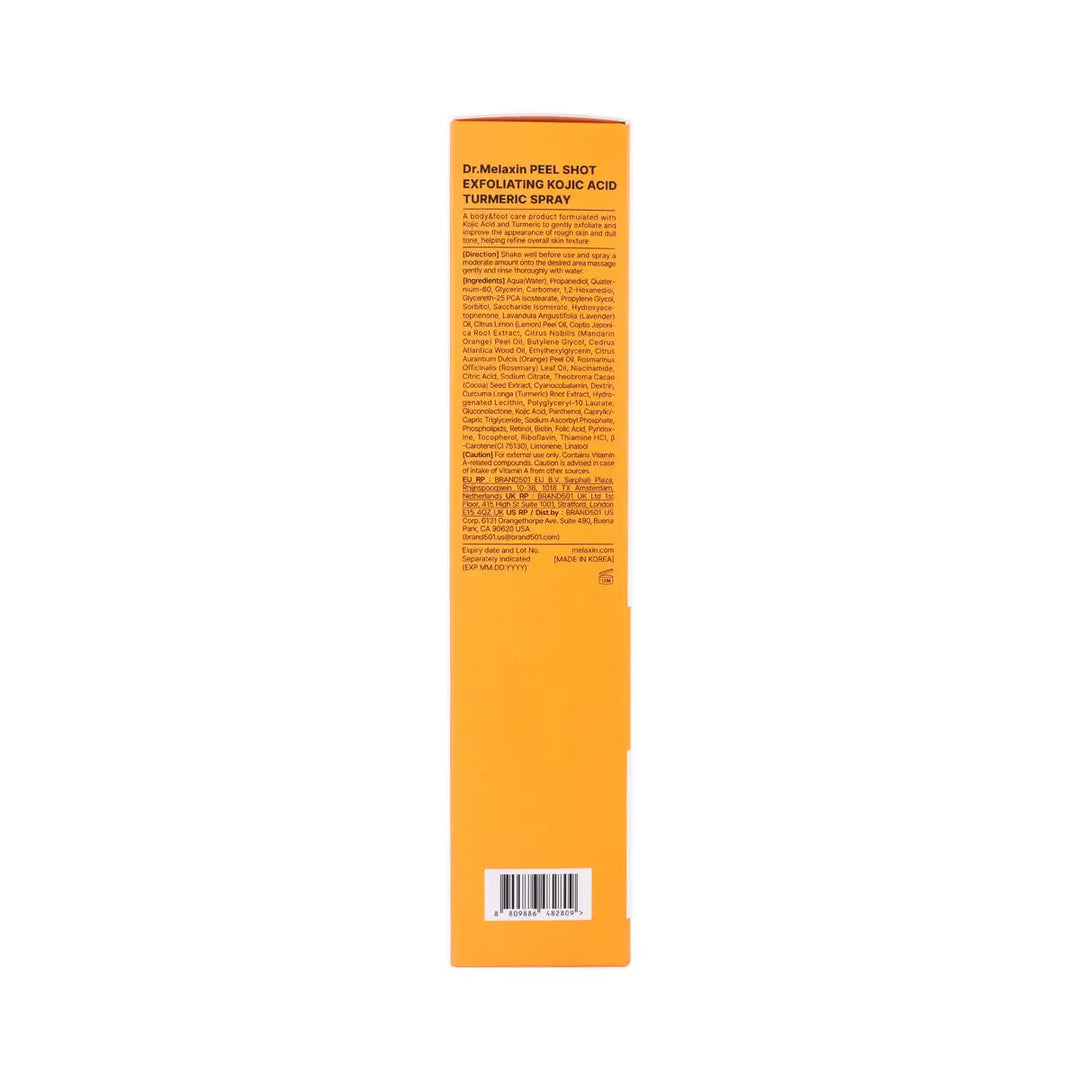 60714-Dr.Melaxin Peel Shot Exfoliating Kojic Turmeric Spray 200mL +6