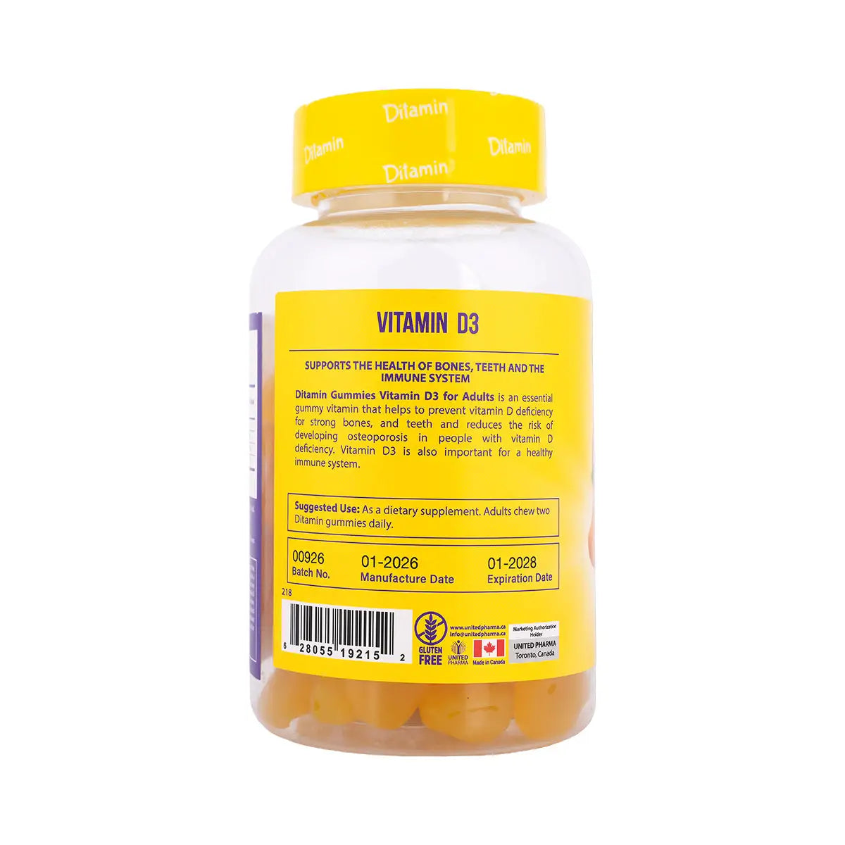 3-Ditamin Vitamin D3 60 Gummies +2