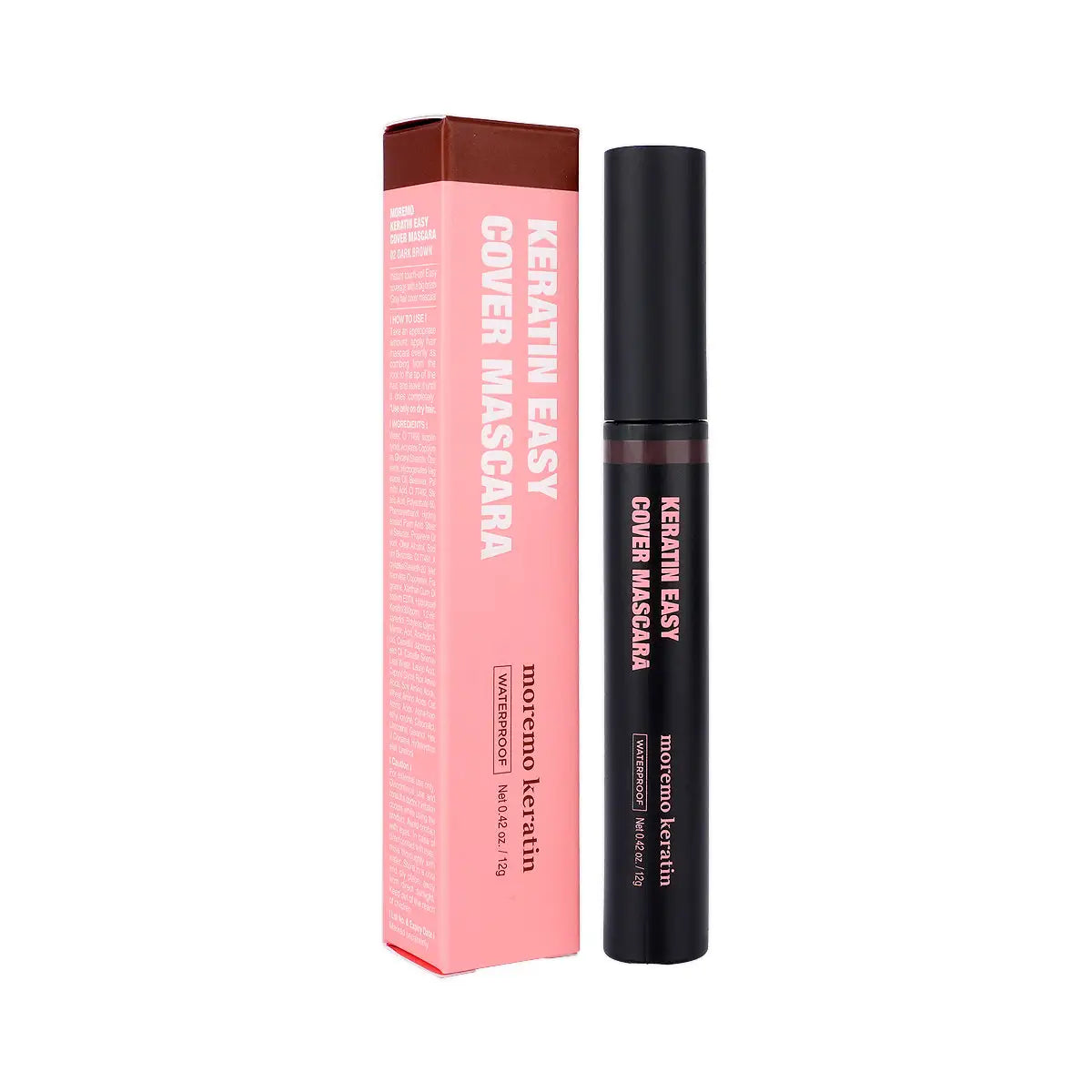 6-Moremo Keratin Easy Cover Mascara 12g 02 - Dark Brown +5