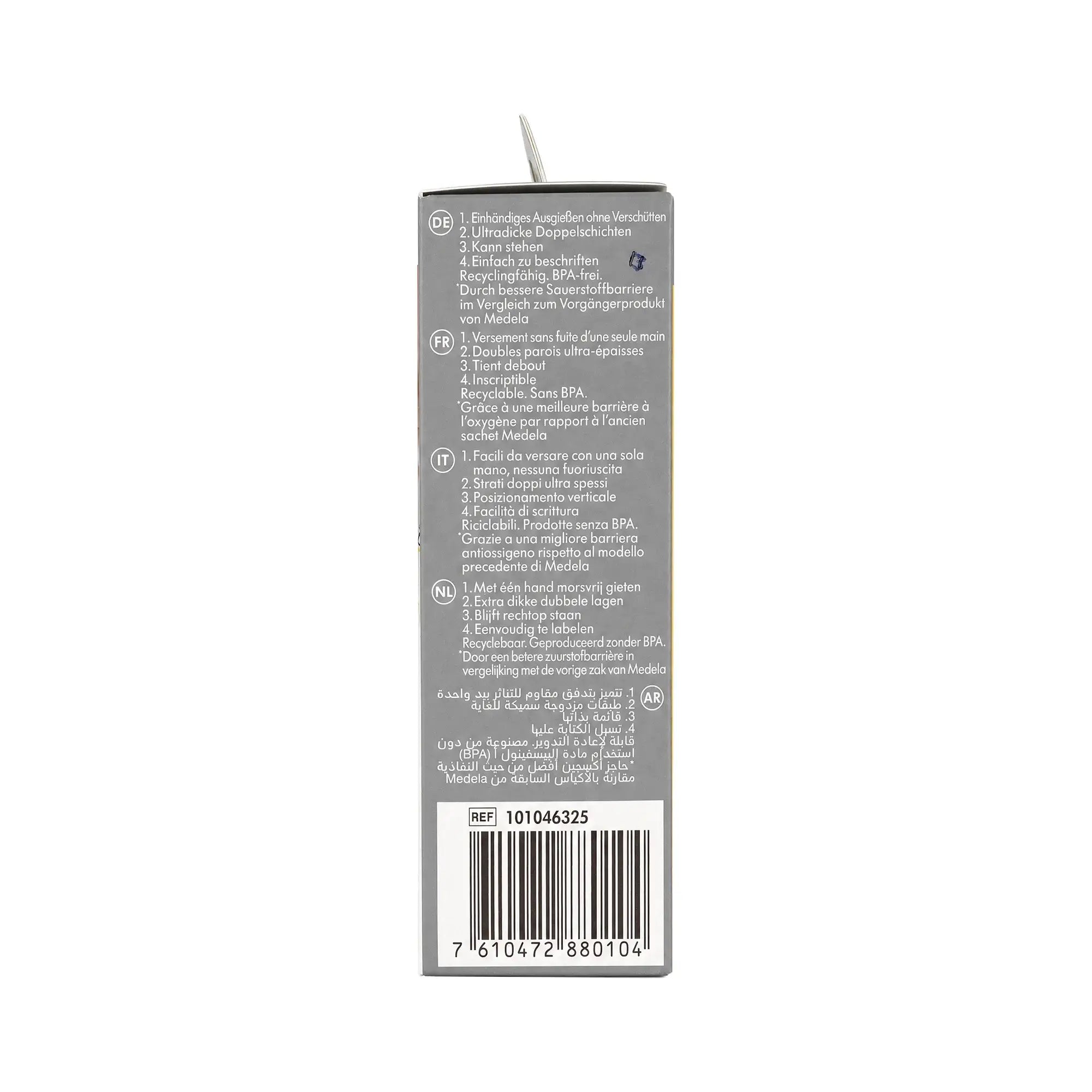 60738-Medela Easy Pour Breast Milk Storage Bags 25X210ml +4