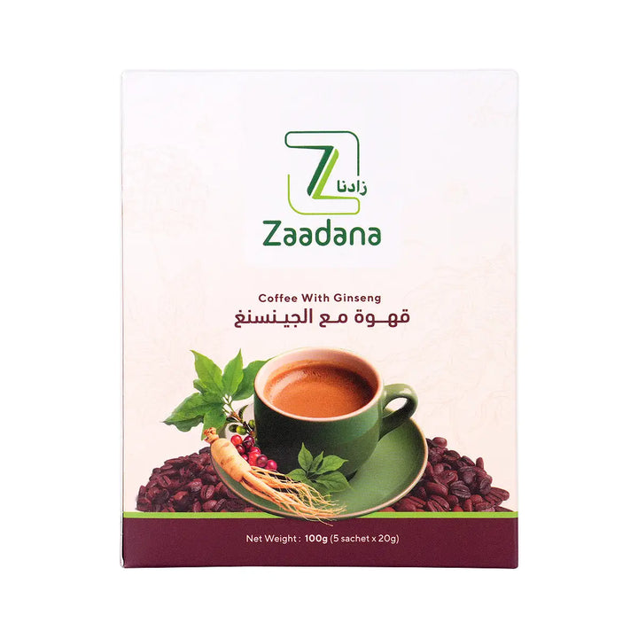 60740-Zaadana Coffee With Ginseng 5X20g Sachets +2