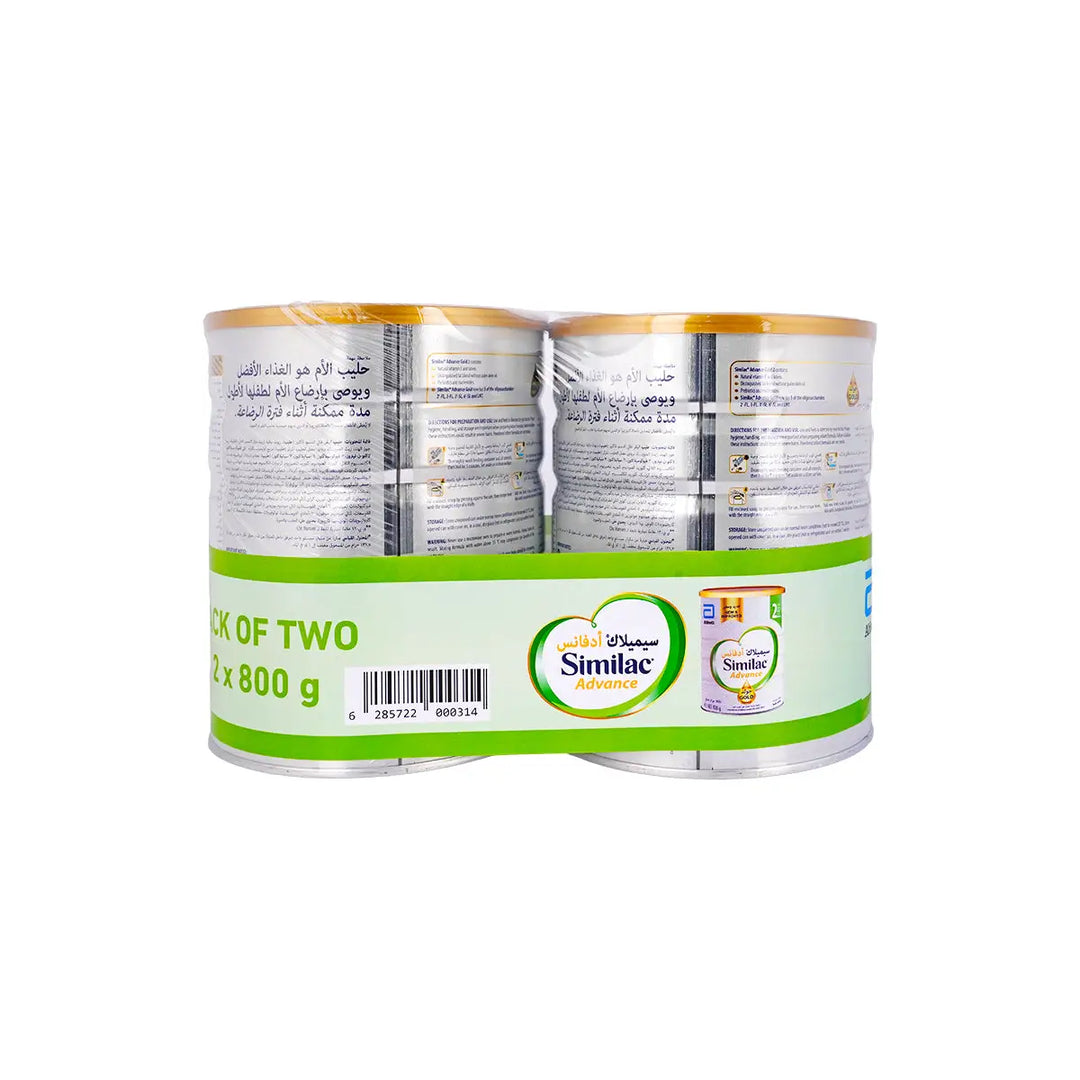 60748-Similac Gold No.2 Twin pack of 2x800g +2