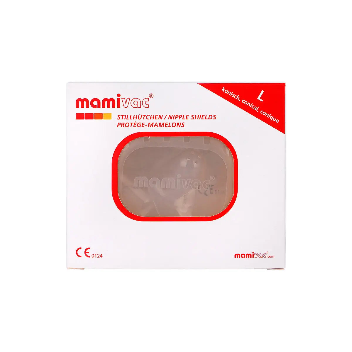 mamivac Nipple Shields Conical 28mm - L (Box/2pcs)