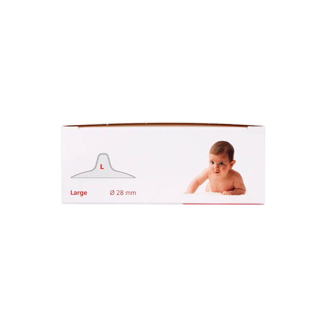 60768-mamivac Nipple Shields Conical 28mm - L (Box/2pcs) +6