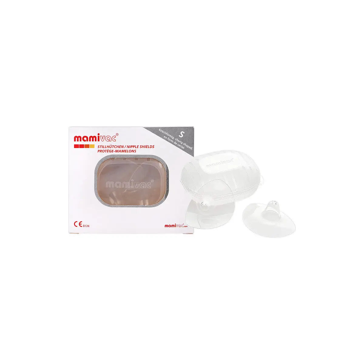 1-mamivac Nipple Shields Cherry Shape 18mm - S (Box/2pcs)