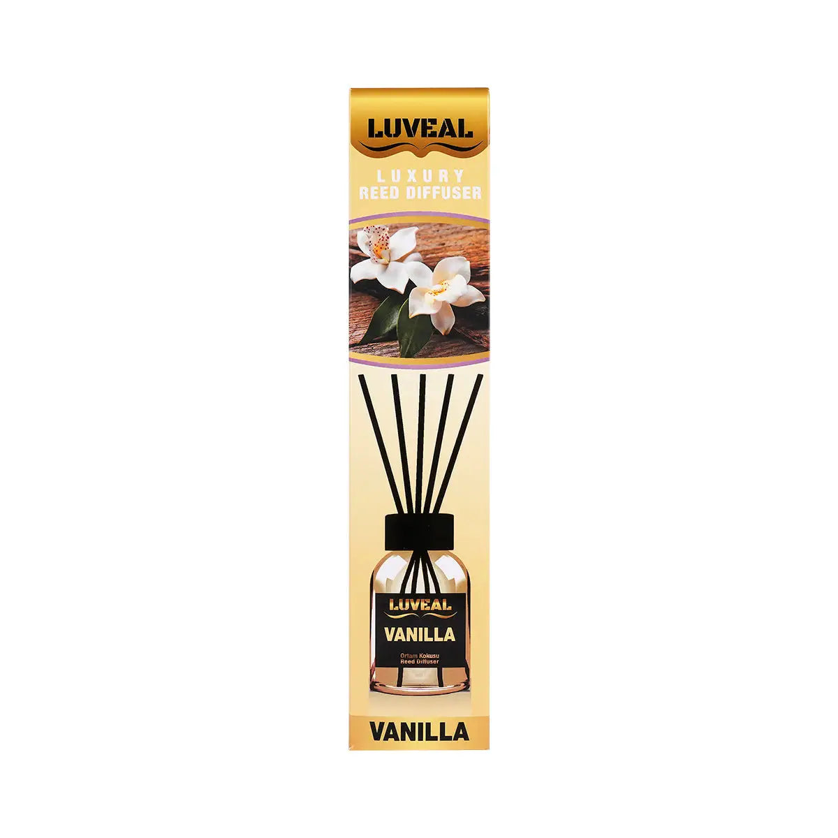 1-Luveal Luxury Reed Diffuser 110ml-Vanilla