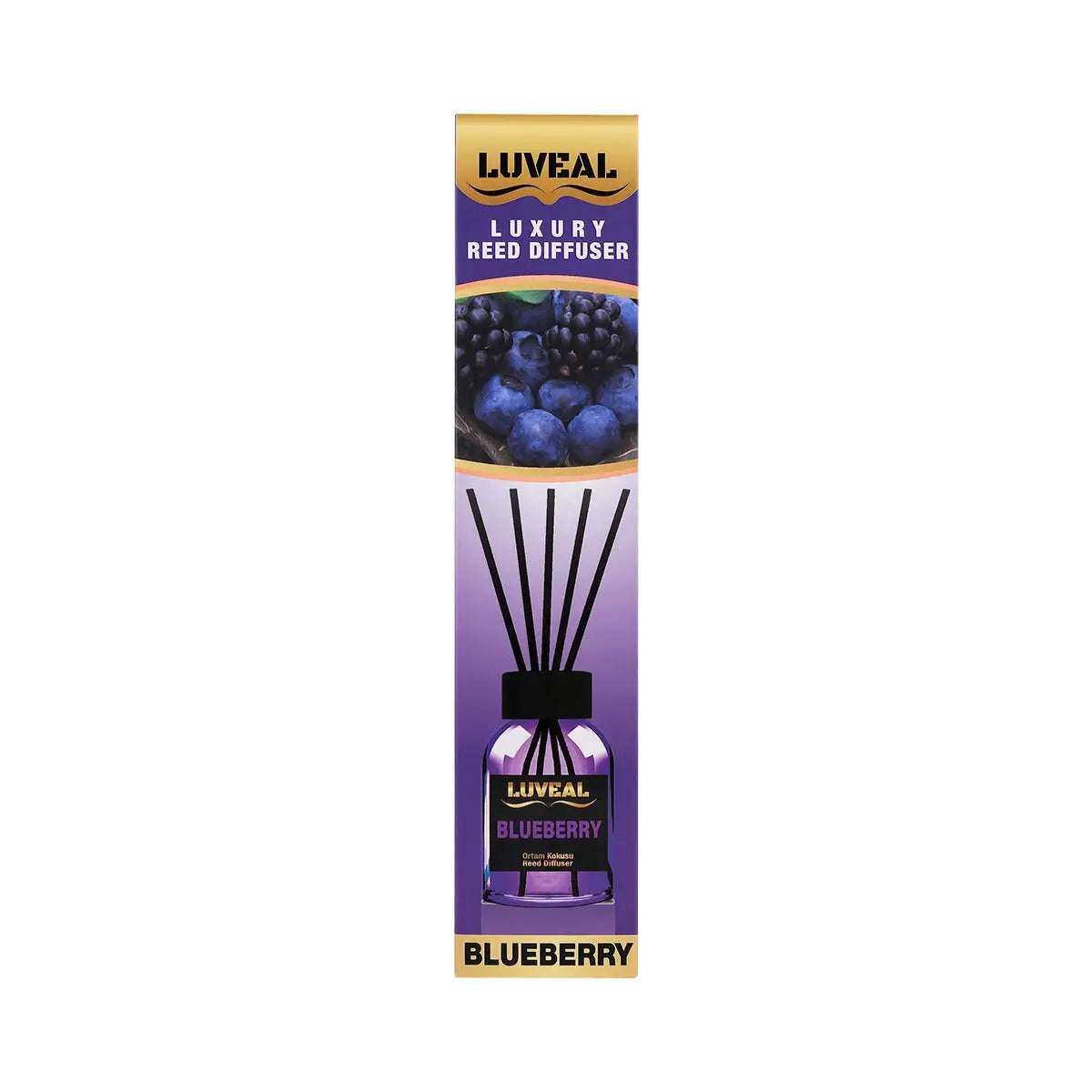 1-Luveal Luxury Reed Diffuser 110ml-Blueberry