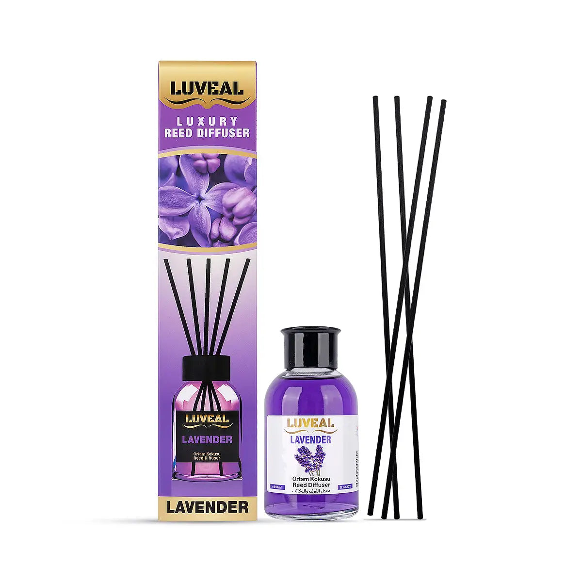 5-Luvea lLuxury Reed Diffuser 110ml-Lavender +4