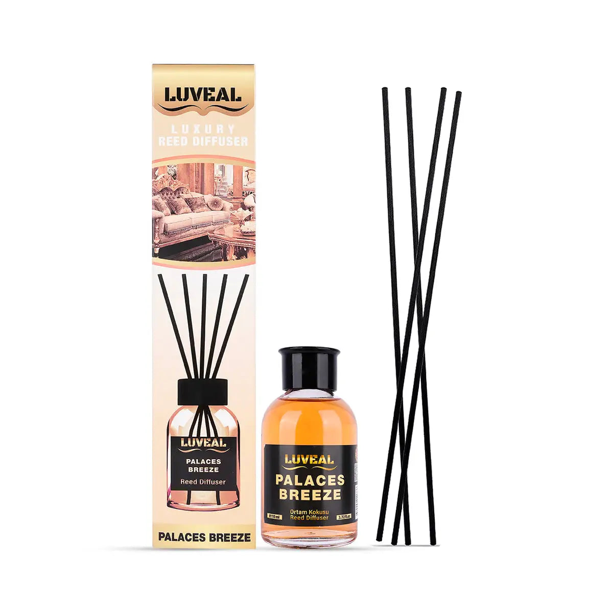 5-Luveal Luxury Reed Diffuser 110ml-Palaces Breeze +4
