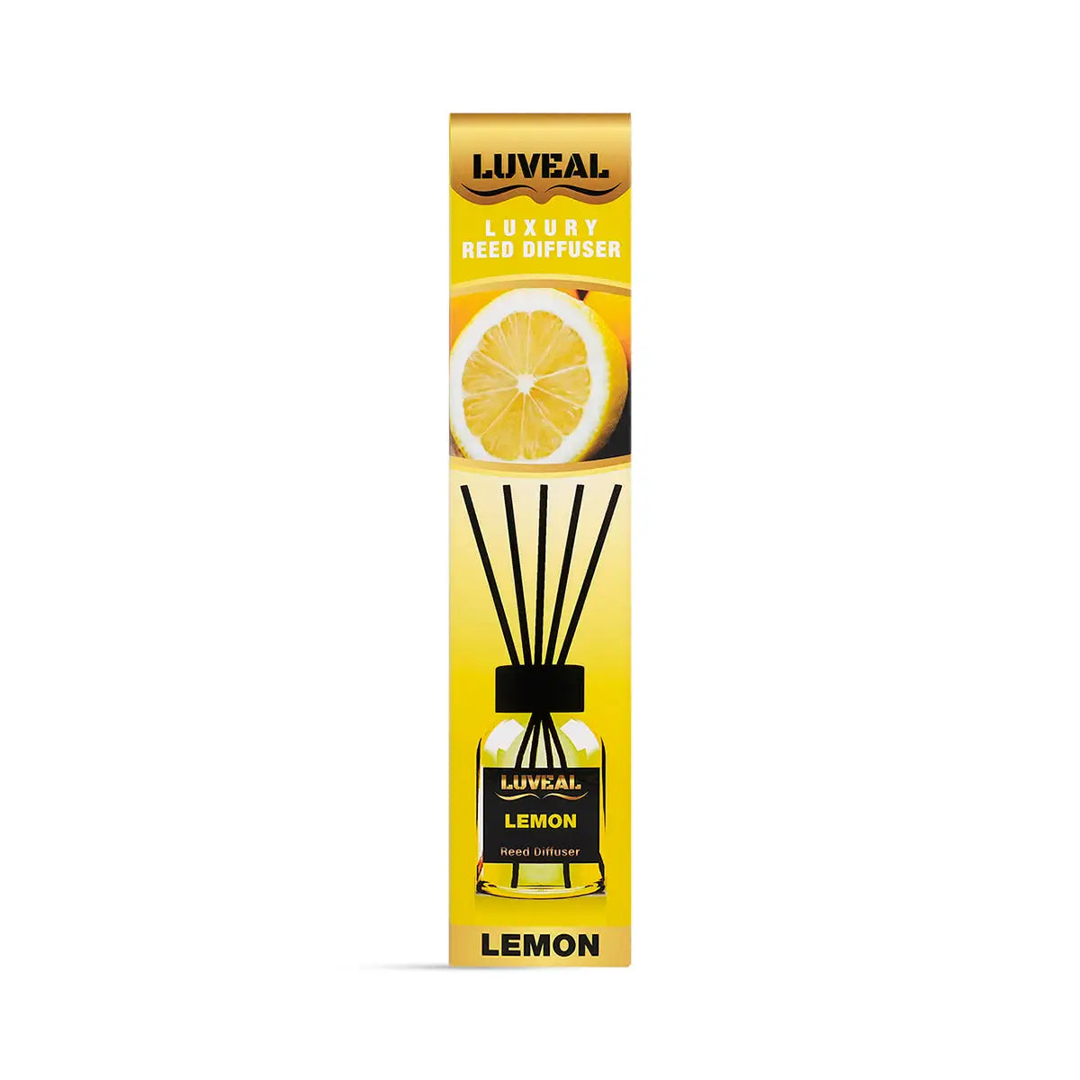 60779-Luveal Luxury Reed Diffuser 110mL-Lemon