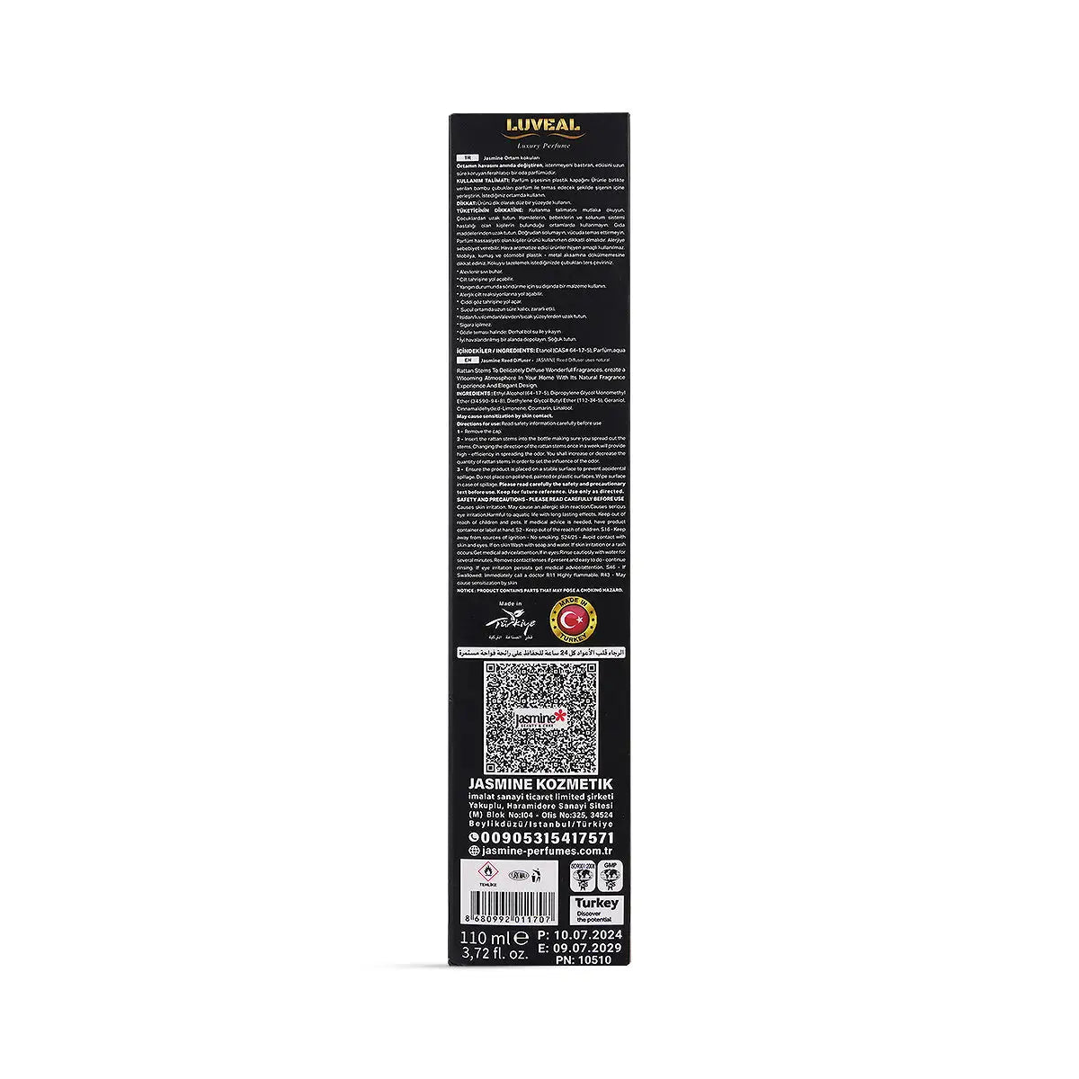 60779-Luveal Luxury Reed Diffuser 110mL-Lemon +1