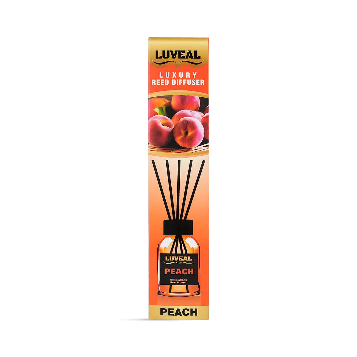 1-Luveal Luxury Reed Diffuser 110ml-Peach