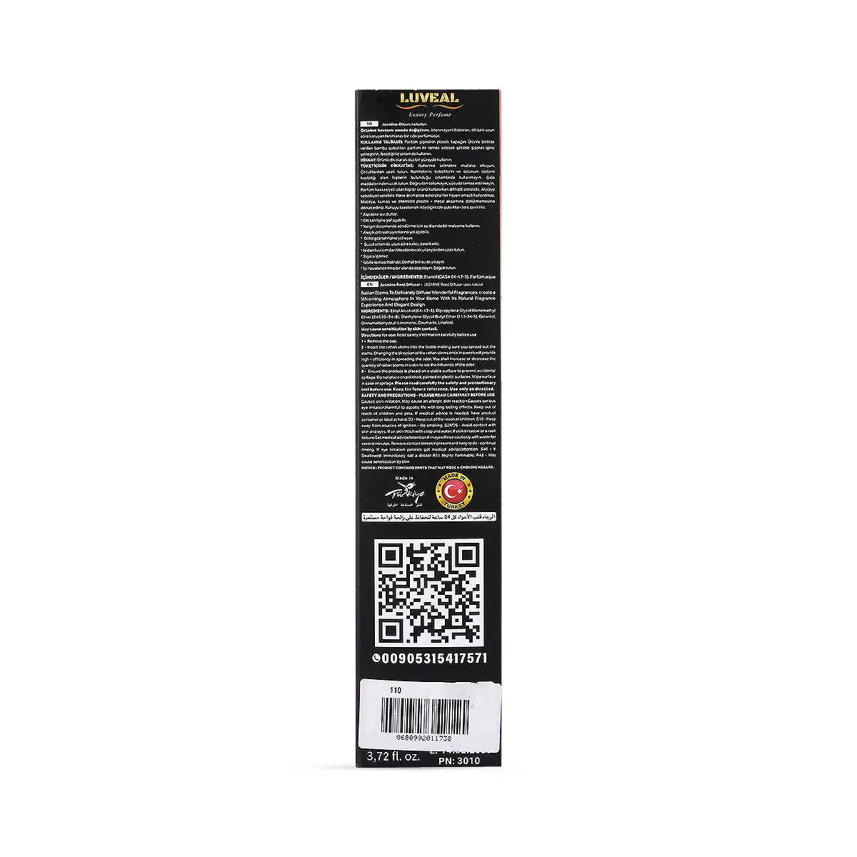 2-Luveal Luxury Reed Diffuser 110ml-Peach +1
