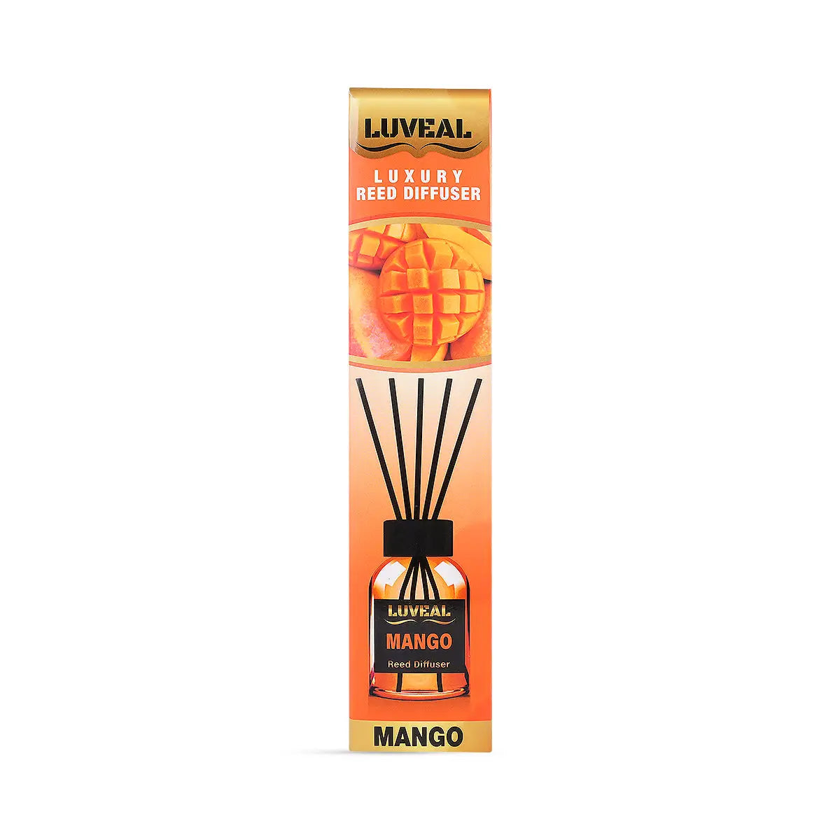 1-Luveal Luxury Reed Diffuser 110ml-Mango