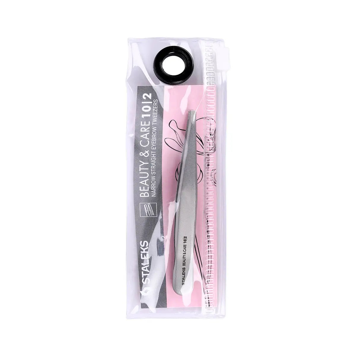 2-Staleks Narrow Straight Eyebrow Tweezers 10/2 +1