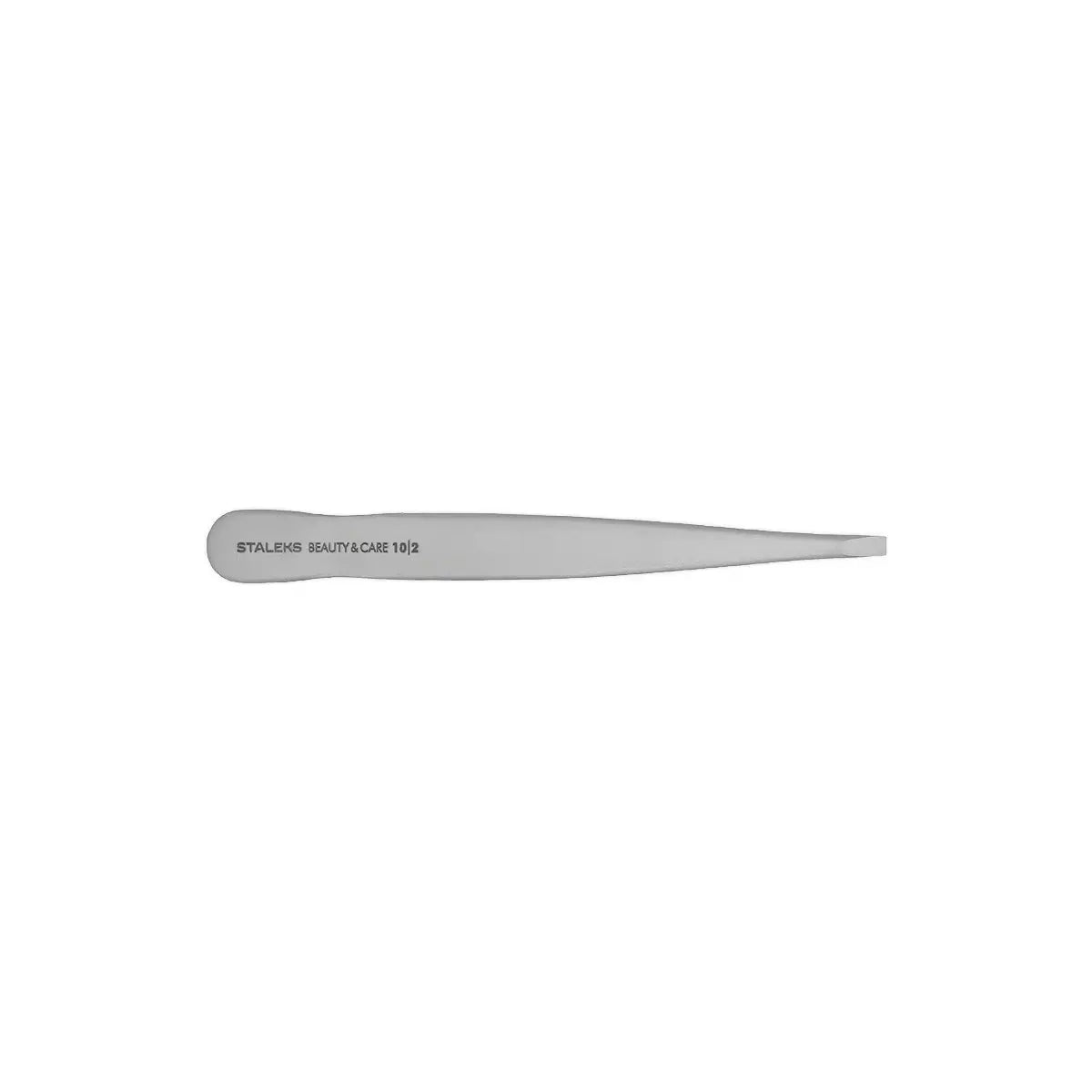1-Staleks Narrow Straight Eyebrow Tweezers 10/2