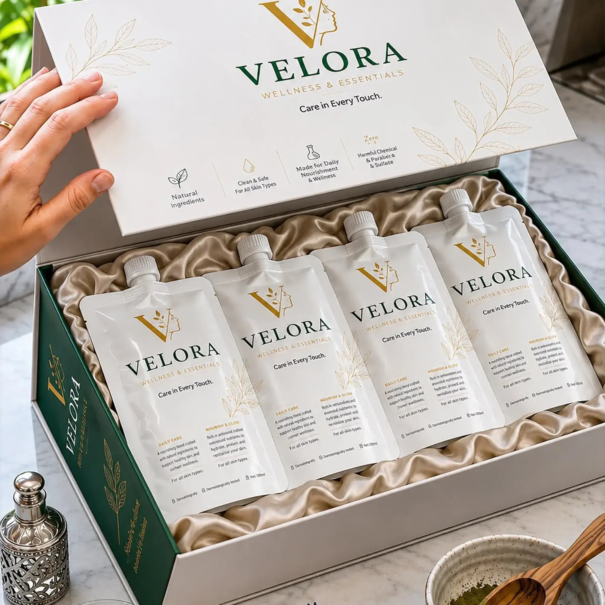 60898-Velora Sidr Powder Box - 4Pouches +3