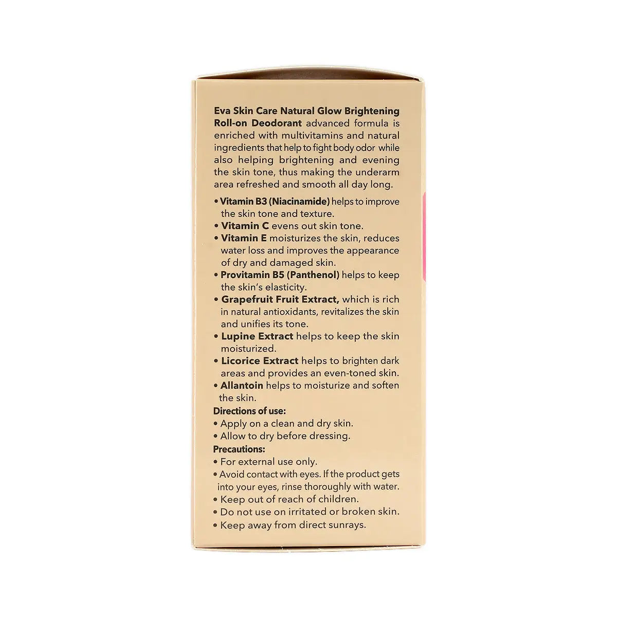 Eva Skin Care Natural Glow Bright Roll-On Powder Soft 60g
