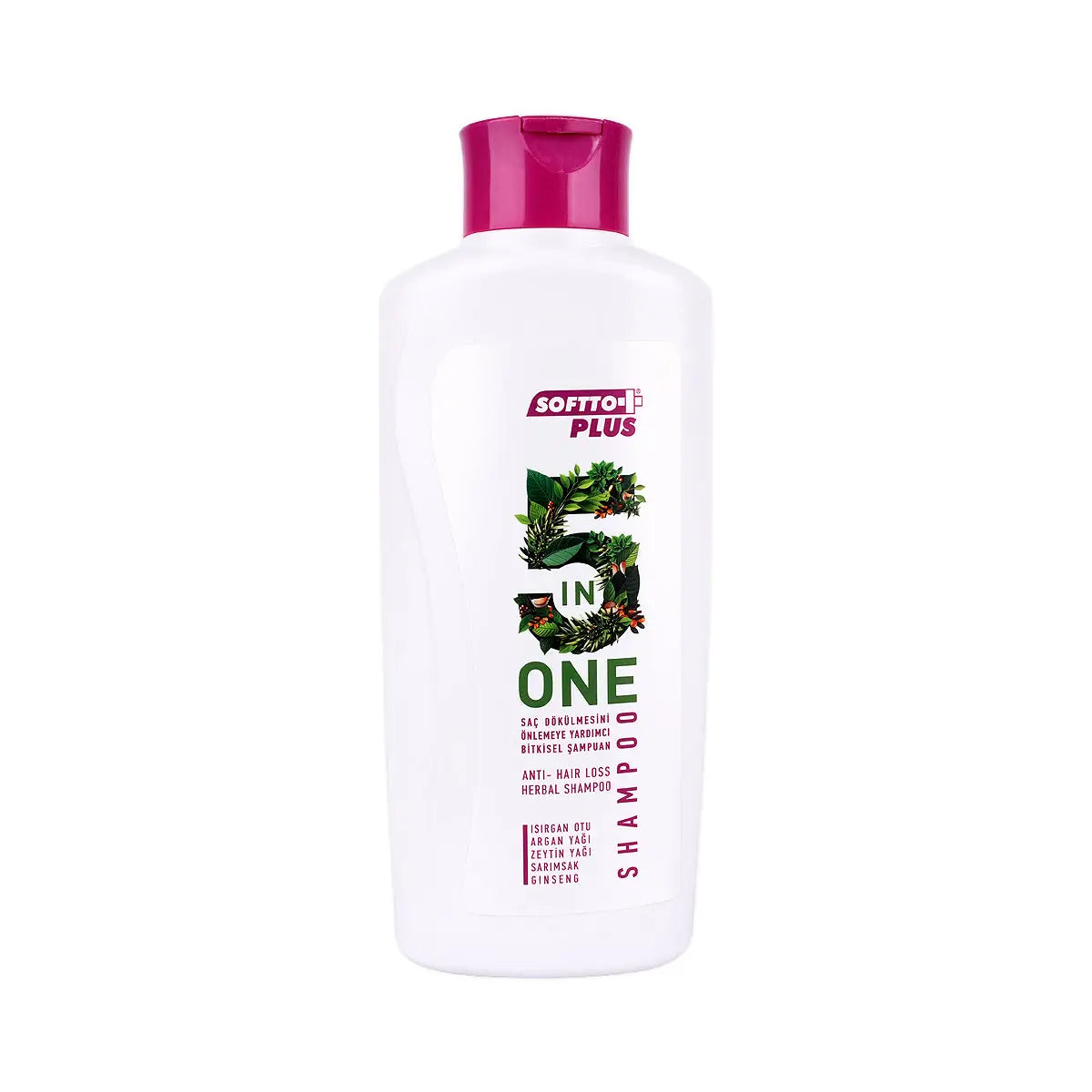 1-Softto Plus 5 In 1 Anti Hair Loss Herbal Shampoo 300mL
