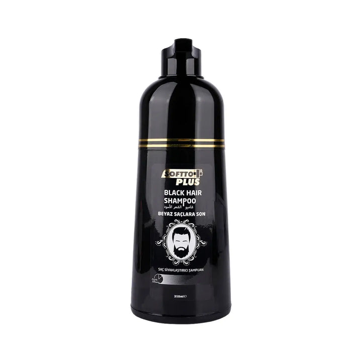 60933-Softto Plus Black Hair Shampoo 350mL