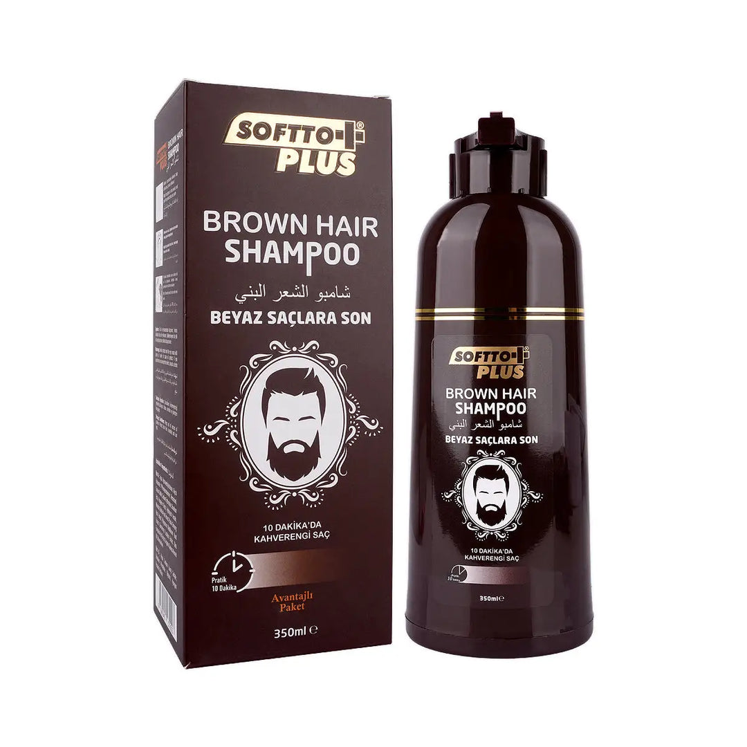 60934-Softto Plus Brown Hair Shampoo 350mL +3