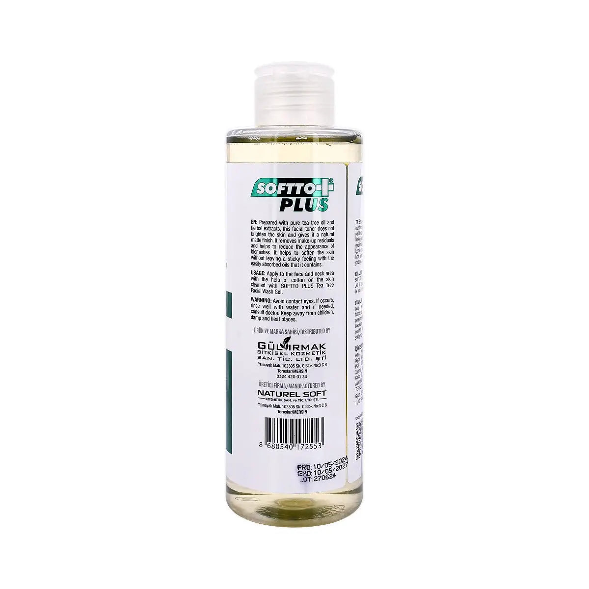 3-Softto Plus Tea Tree Face Tonic 200mL +2
