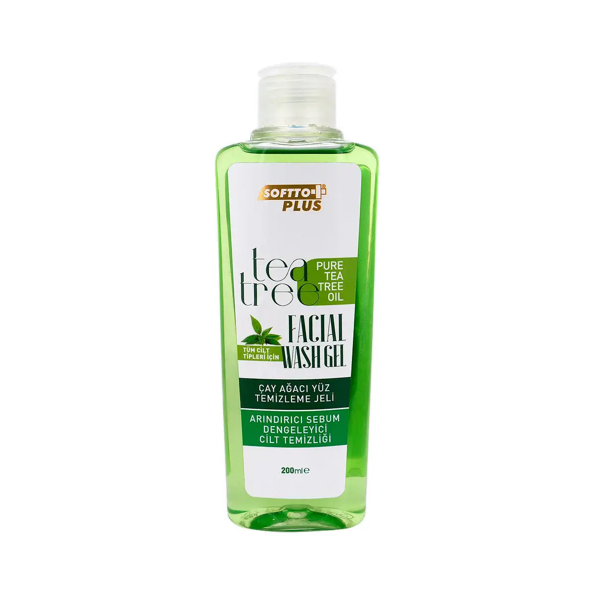 1-Softto Plus Pure Tea Tree Facial Wash Gel 200mL