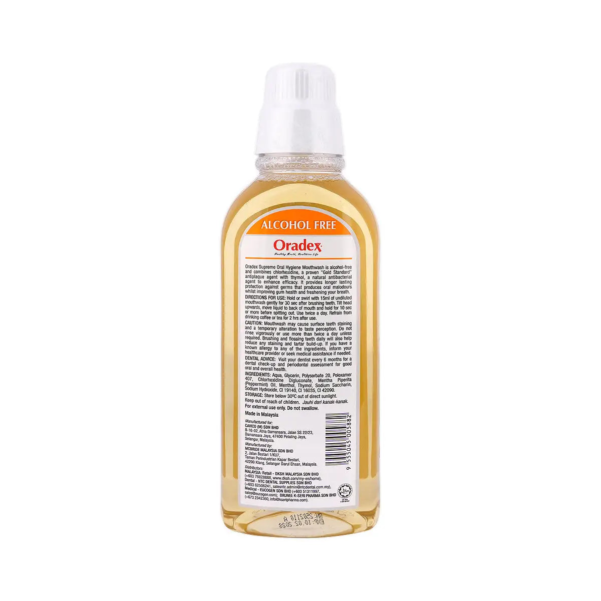 60939-Oradex Supreme Oral Hygiene Mouthwash 400mL +2