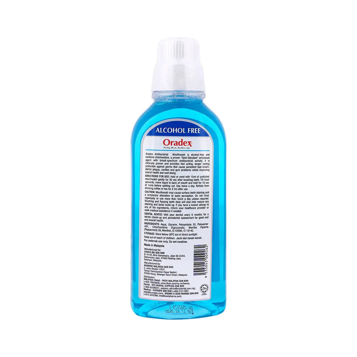 3-Oradex Antibacterial Mouthwash 400mL +2