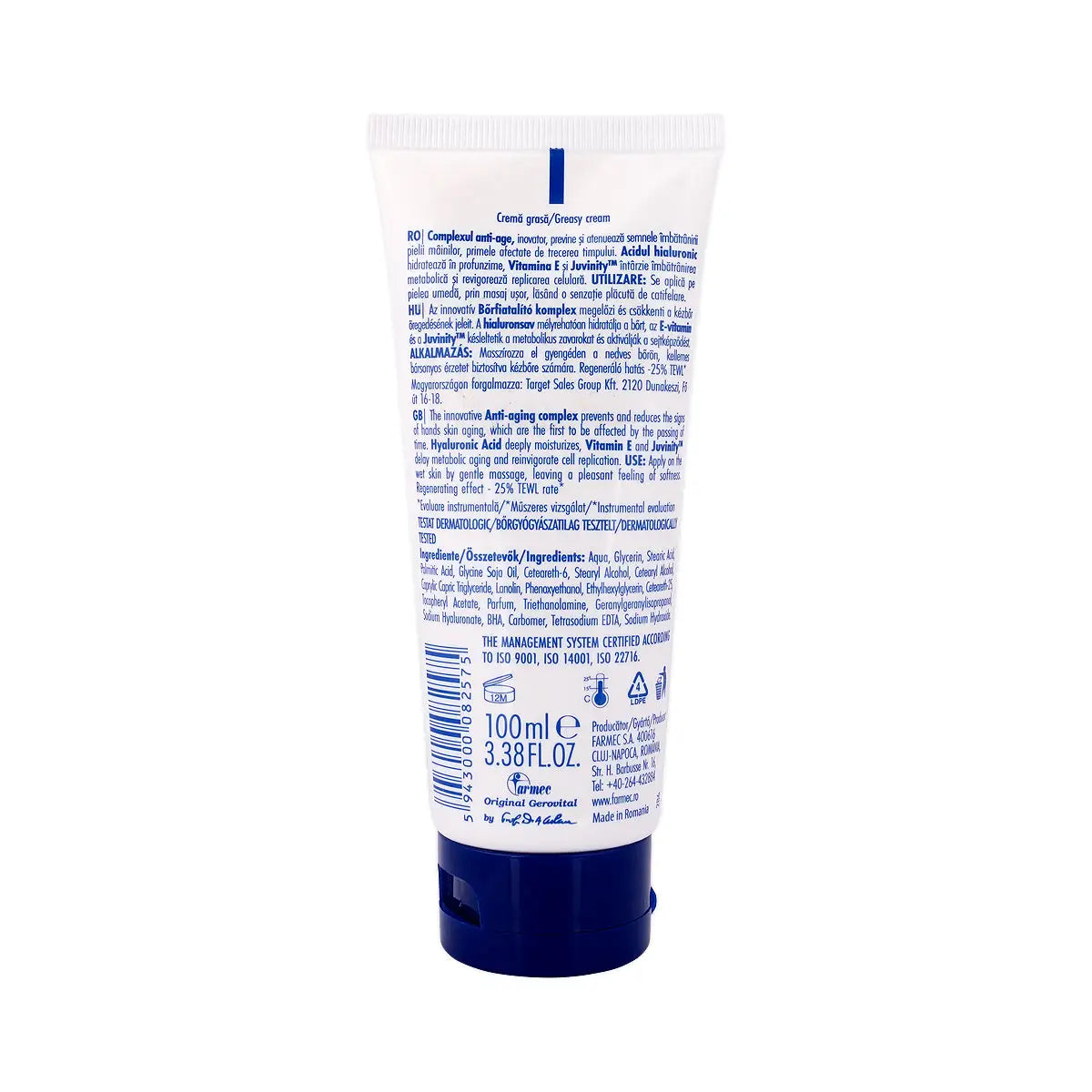 3-Gerovital H3 Classic Regenerating Hand Cream 100mL +2