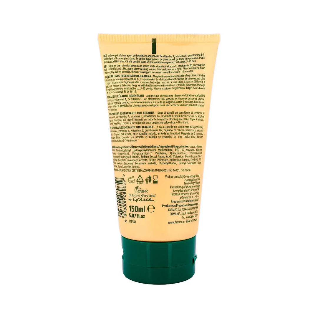 60947-Gerovital Tratament Expert Keratin Regenerating H.Mask 150mL +2