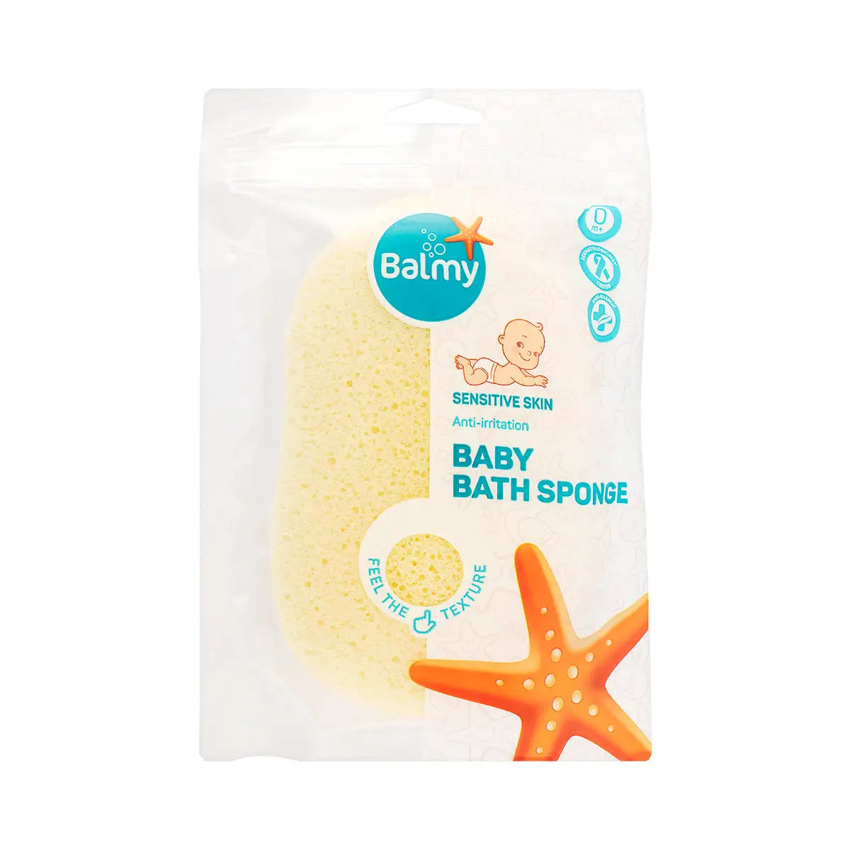 1-Balmy Sensitive Skin Baby Bath Sponge