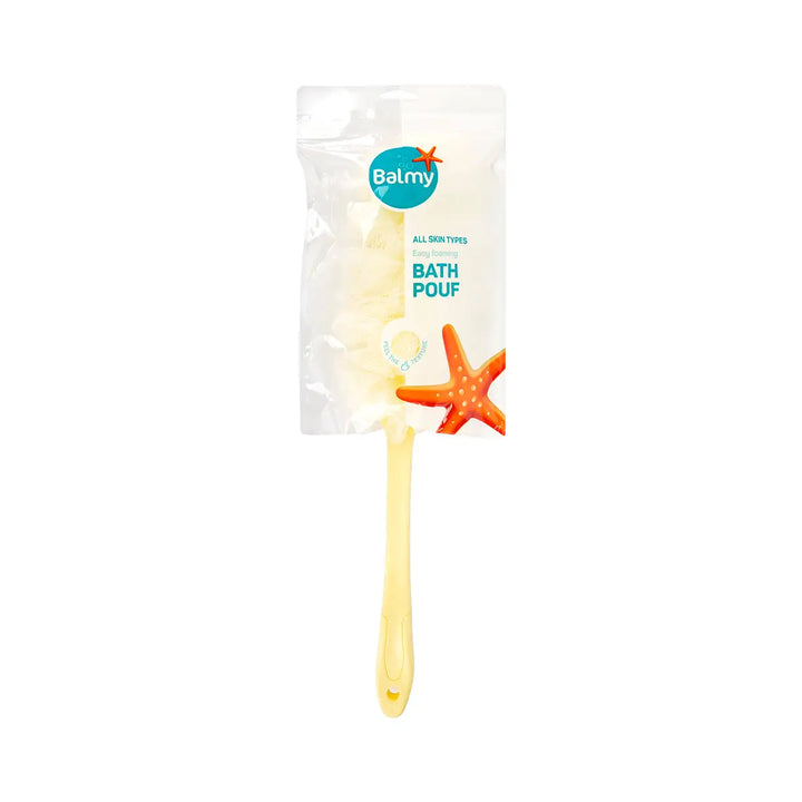 60950-Balmy Easy Foaming Bath Pouf with Handle