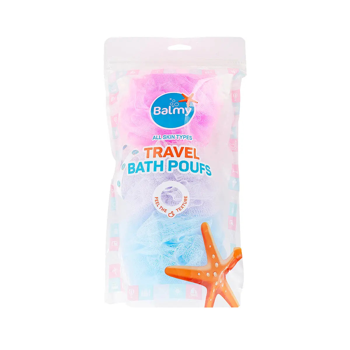 Balmy Travel Bath Poufs