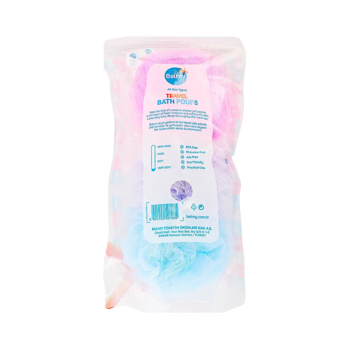Balmy Travel Bath Poufs