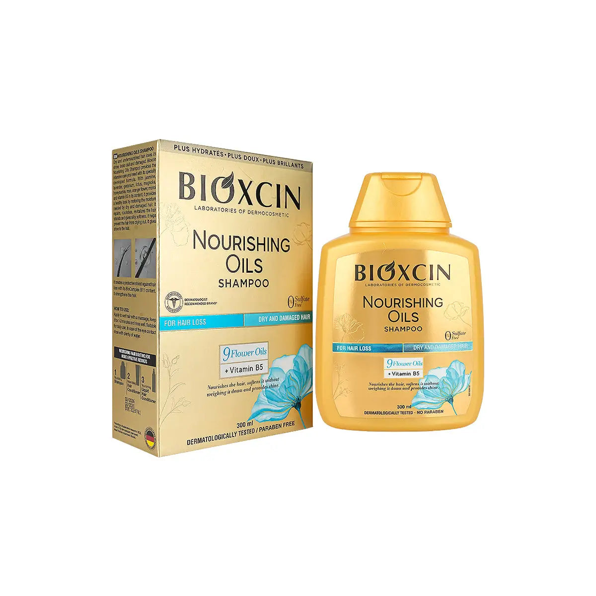 Bioxcin Nourishing Oils Shampoo For Hair Loss 300mL