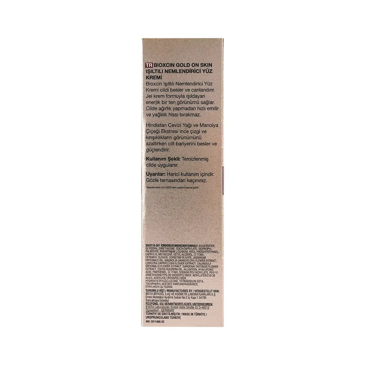 Bioxcin Gold On Skin Glowing Moisturizing Face Cream 50mL