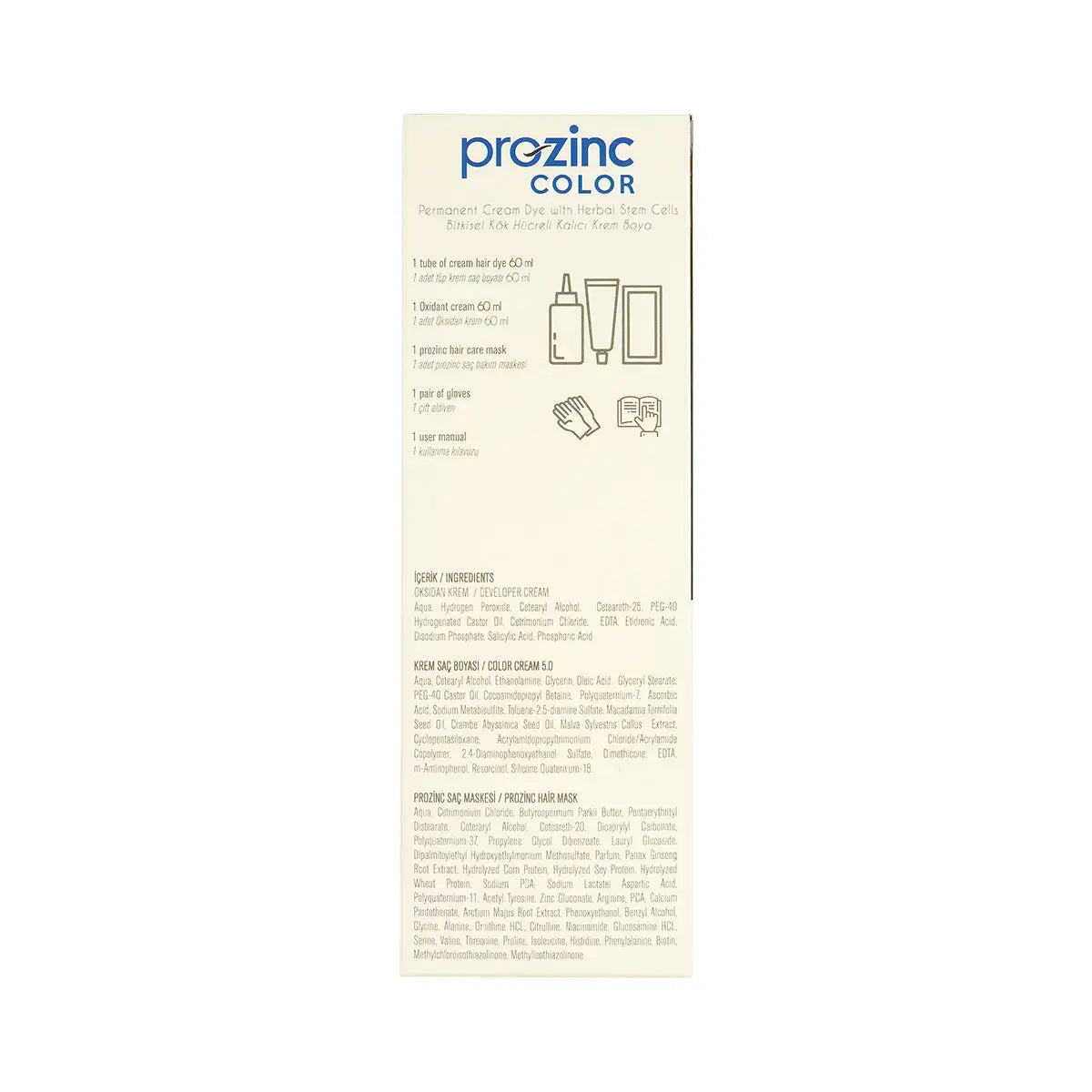 Prozinc Hair Color 5.0-Light Brown