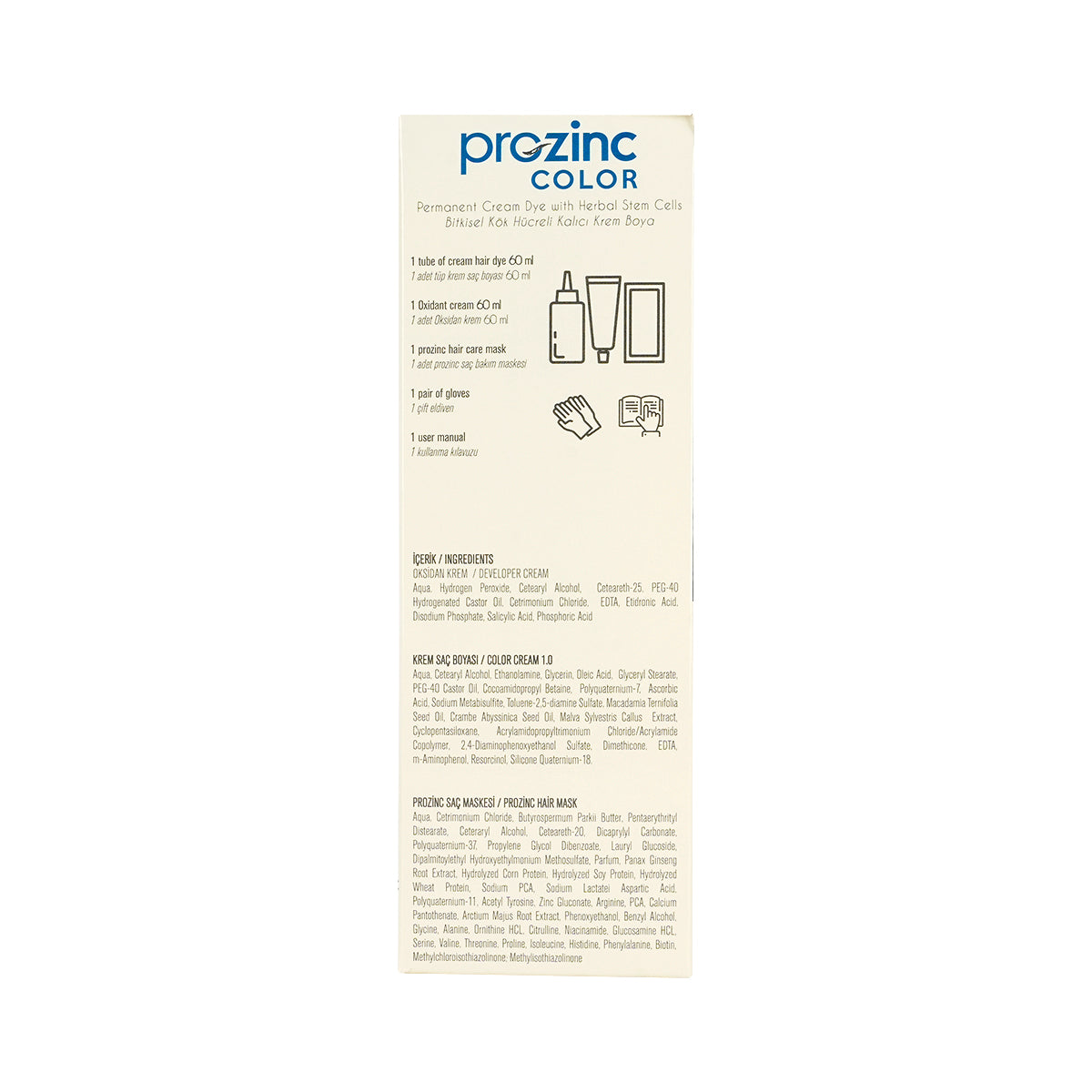 Prozinc Hair Color 1.0-Black