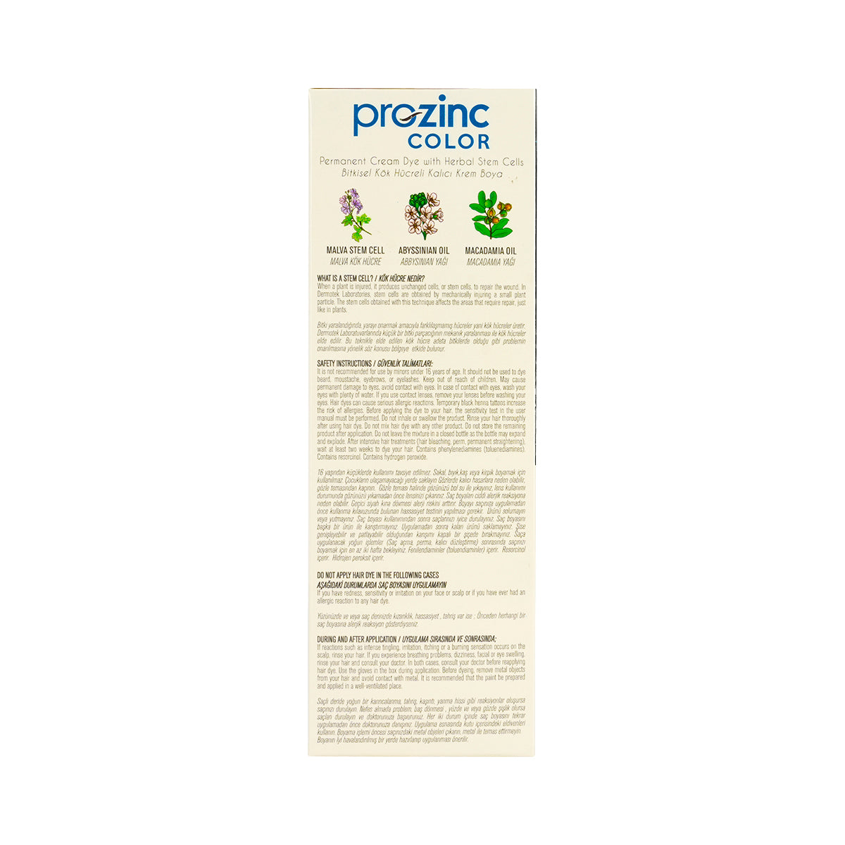 Prozinc Hair Color 1.0-Black
